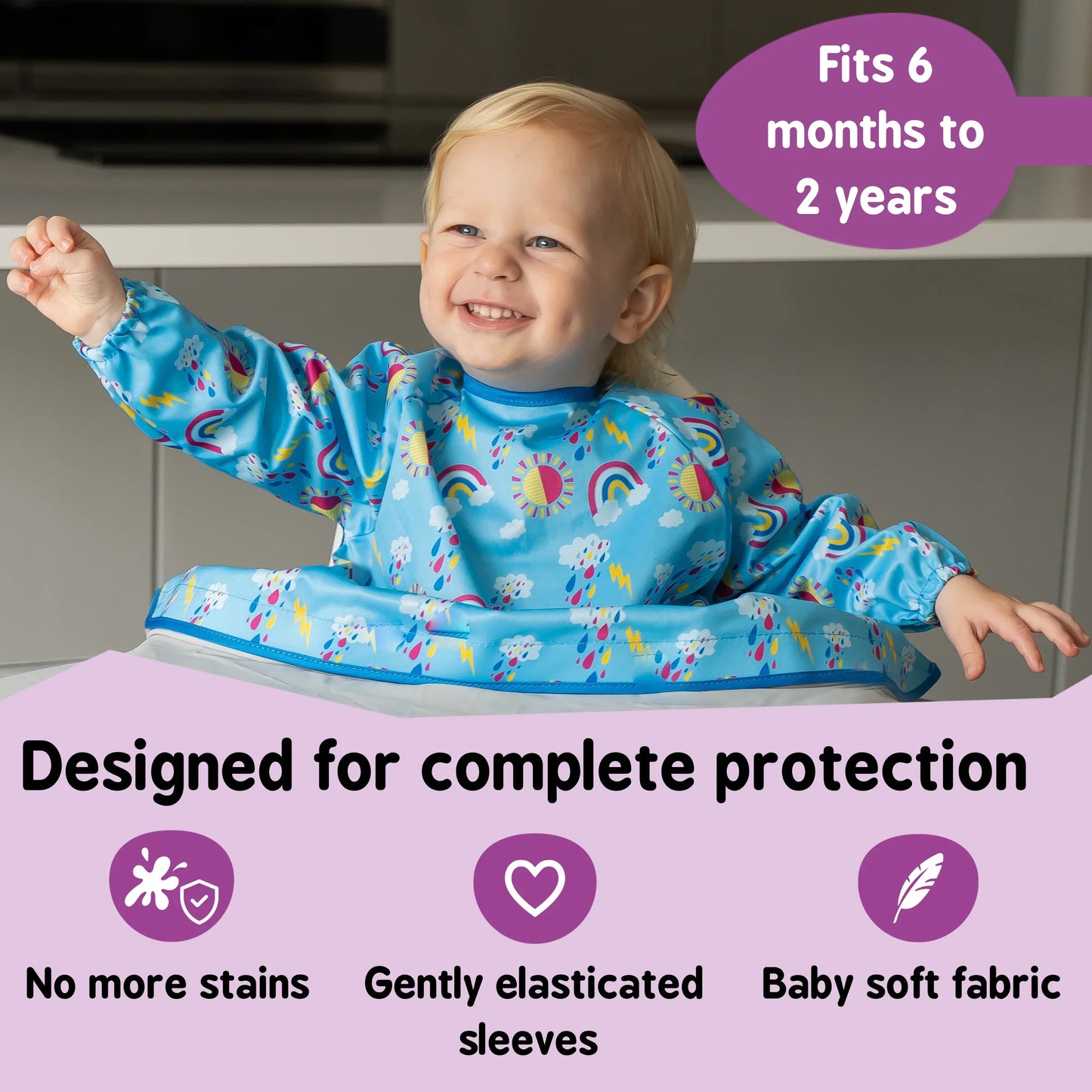 Coverall Bib Sunny Rainbows