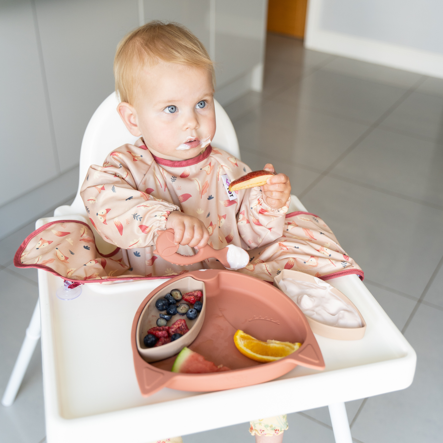 Tidy Tot Long Sleeved Cover & Catch Bib