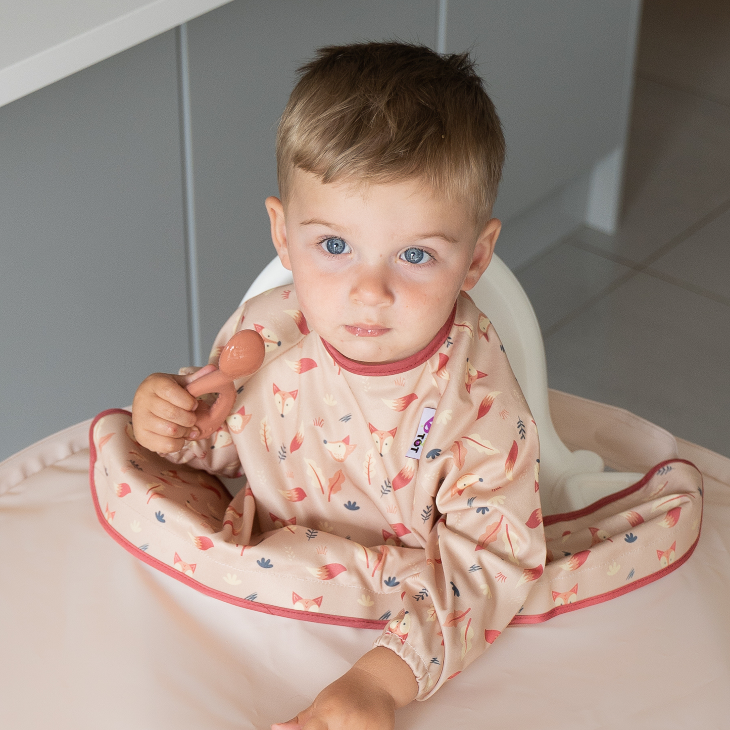 Tidy Tot Long Sleeved Coverall Bib for the Bib & Tray Kit
