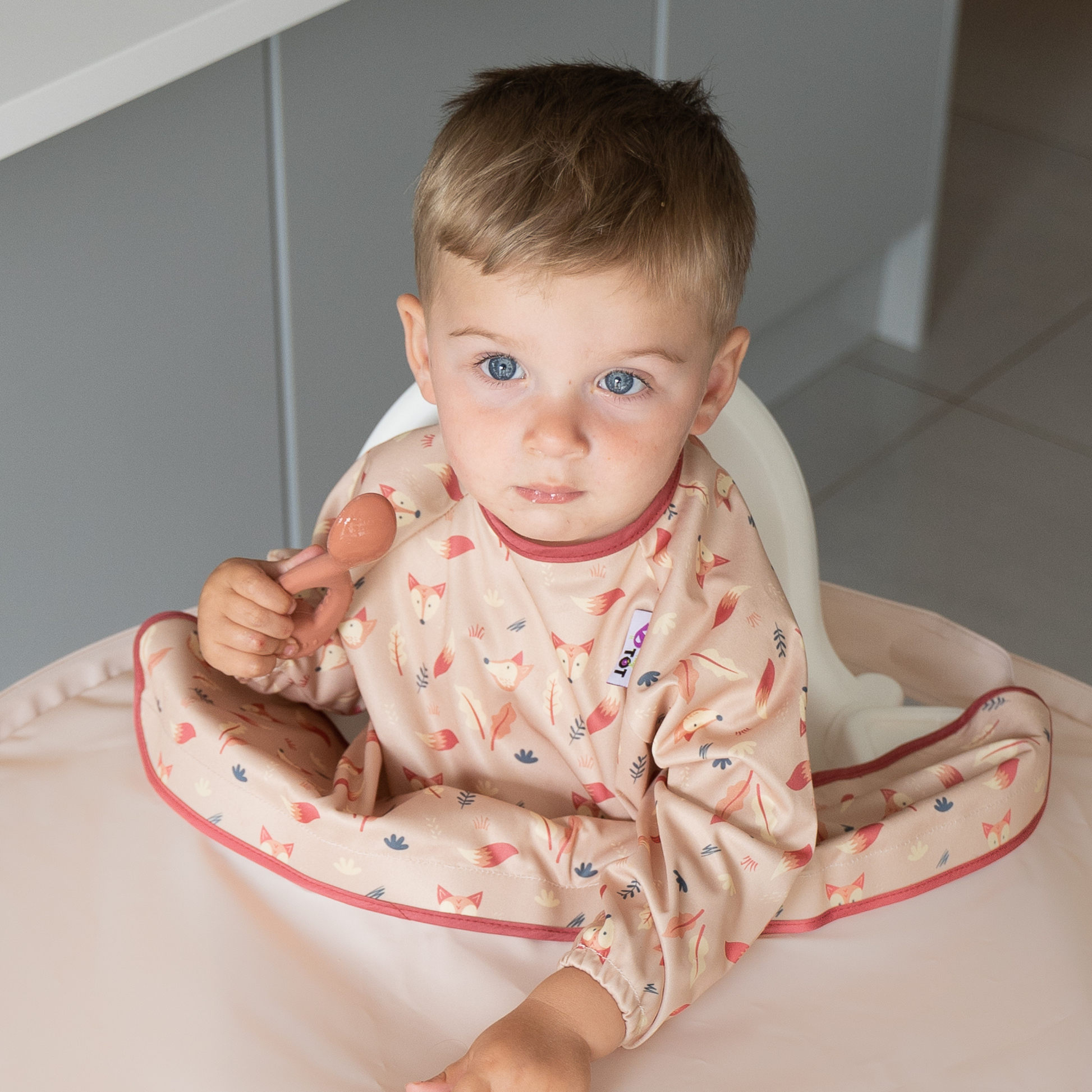 Tidy Tot Long Sleeved Coverall Bib for the Bib & Tray Kit