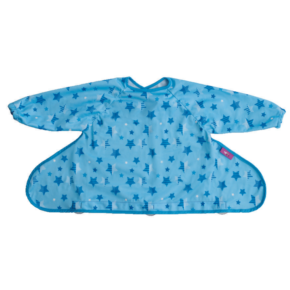 Tidy Tot Cover & Catch Bib in Stars print