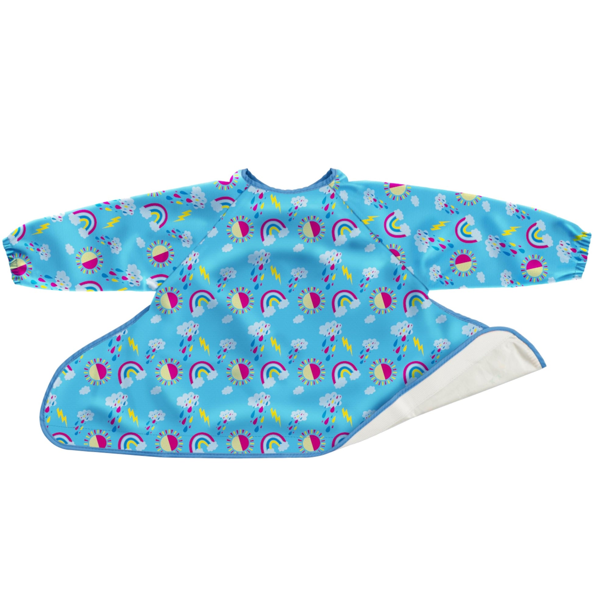 Tidy Tot Coverall Bib for Kit in Sunny Rainbows