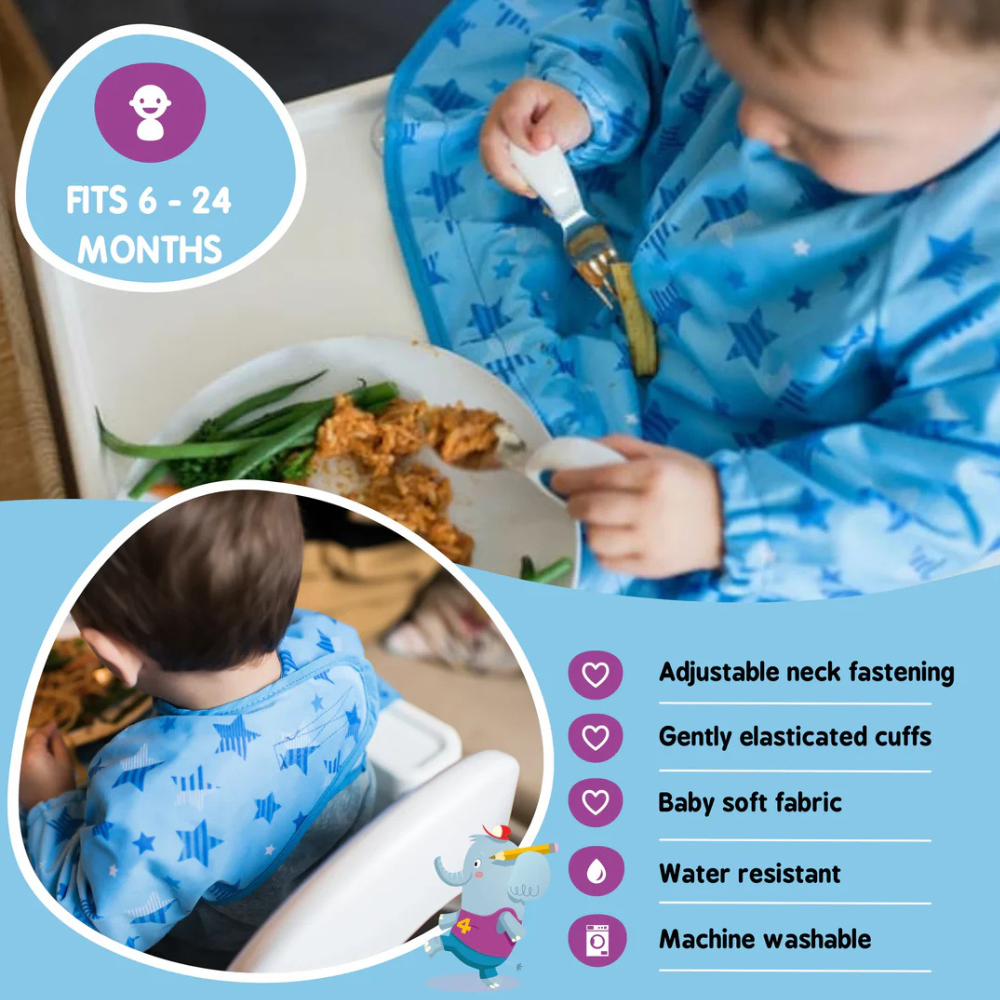 Tidy Tot Cover & Catch coverall weaning bib